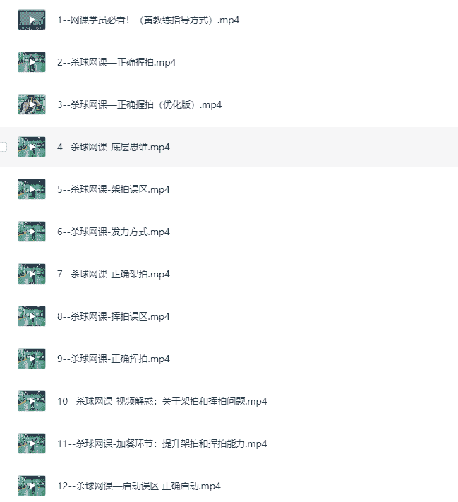 打羽毛球运动教学课程    [技巧教学]   [MP4]    [12.84 GB]